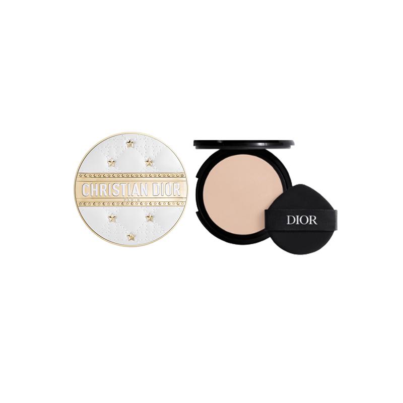 DIOR Lucky Star Limited Makeup Cushion, natural coverage, creamy skin, clear and refreshing color белый
