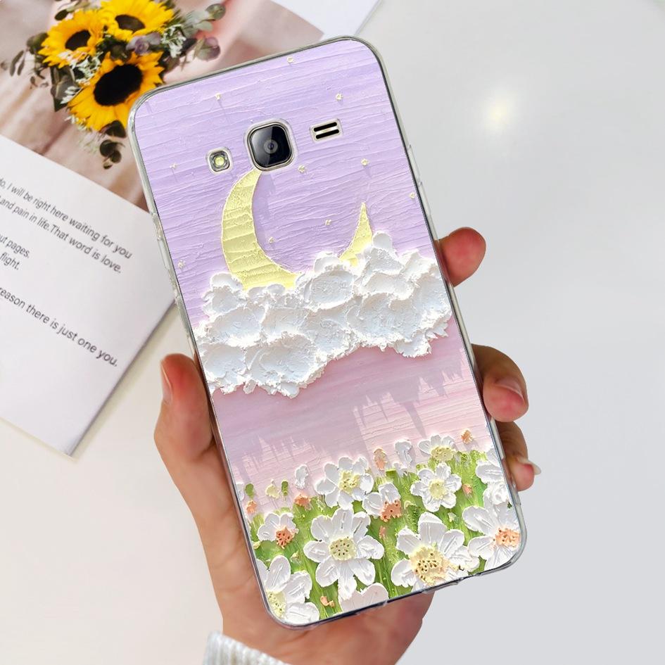 For Samsung Galaxy Grand Prime Case G530 G530H G531 G531H G531F SM-G531F Clear Cover Fashion Flower Soft TPU Silicone Phone Case