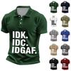 Men's Casual Letter Print Short Sleeve T-Shirt for Everyday Wear