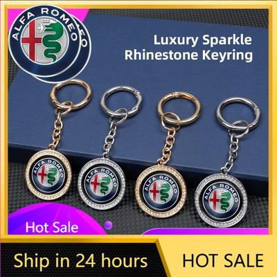 Samolepky na auto Pro Alfa Romeo Kovové logo auta Klíčenka Klíčenka do butiku Přívěsek na klíčenku Interiér auta Pro Alfa Romeo 4C 159 166 Sp