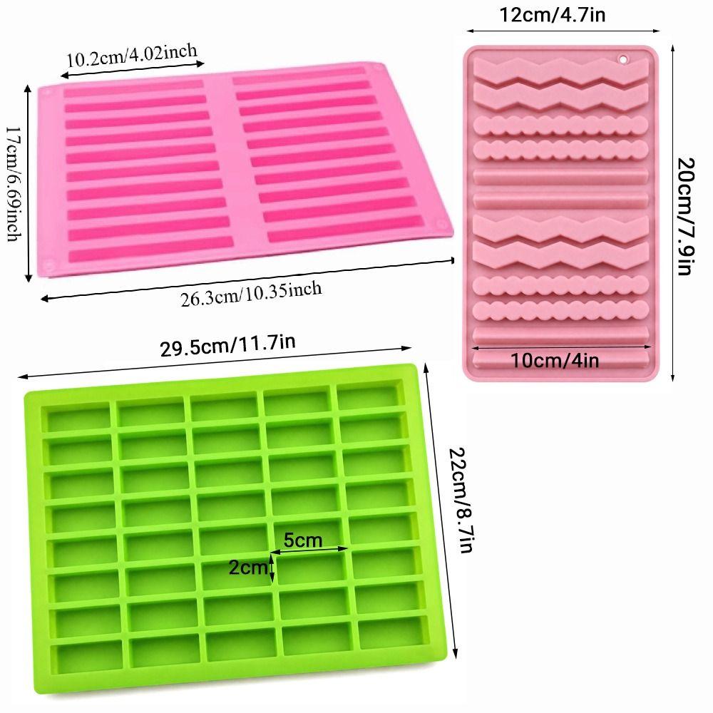 Party Decor 20 Cavities Chocolate Molds Food Grade Silicone Cake Decorating Tool Reusable DIY Baking Mold Candle Making