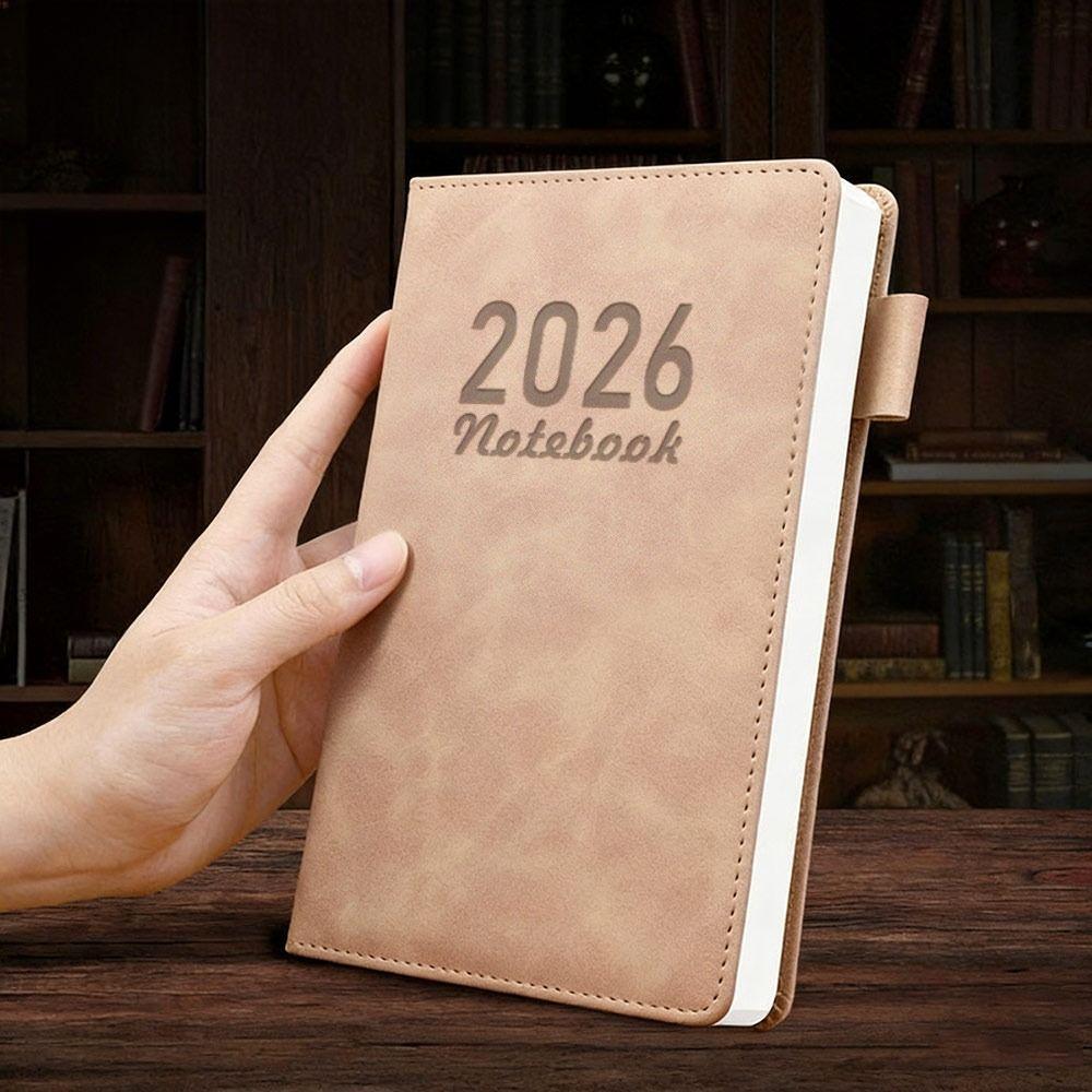 Portable 2026 A5 Notebooks 200 Thick Pages Time Efficiency Manual Schedule Book To Do List Notepad Time Management