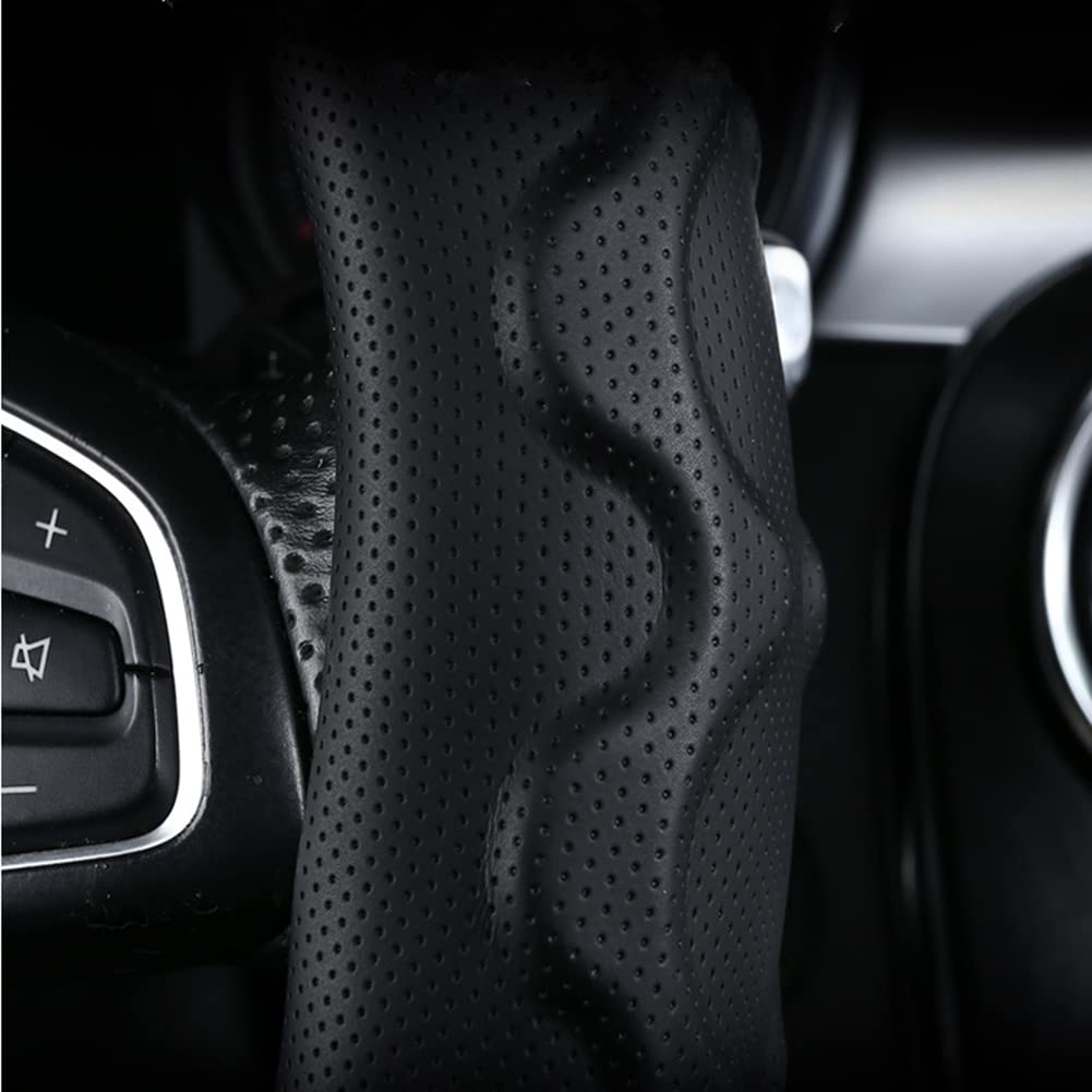 TATACLEA Car Steering Wheel Cover for Kei 3D Stain Slip Comfortable Excellent Blue 1 Cars, O-Shaped, 38cm, Grip, & Resistant, All-Season, Breathable,