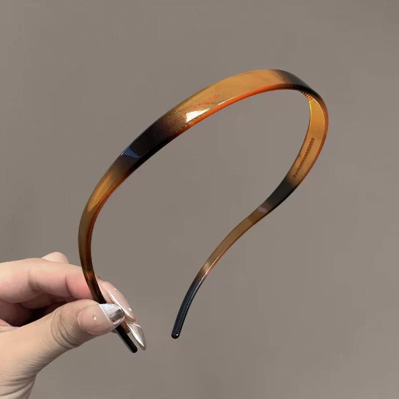 Trendy Sunglasses Frame Shape Acrylic Hairbands for Women Toothed Headband Anti-slip Traceless Hair Hoop Hair Accessories