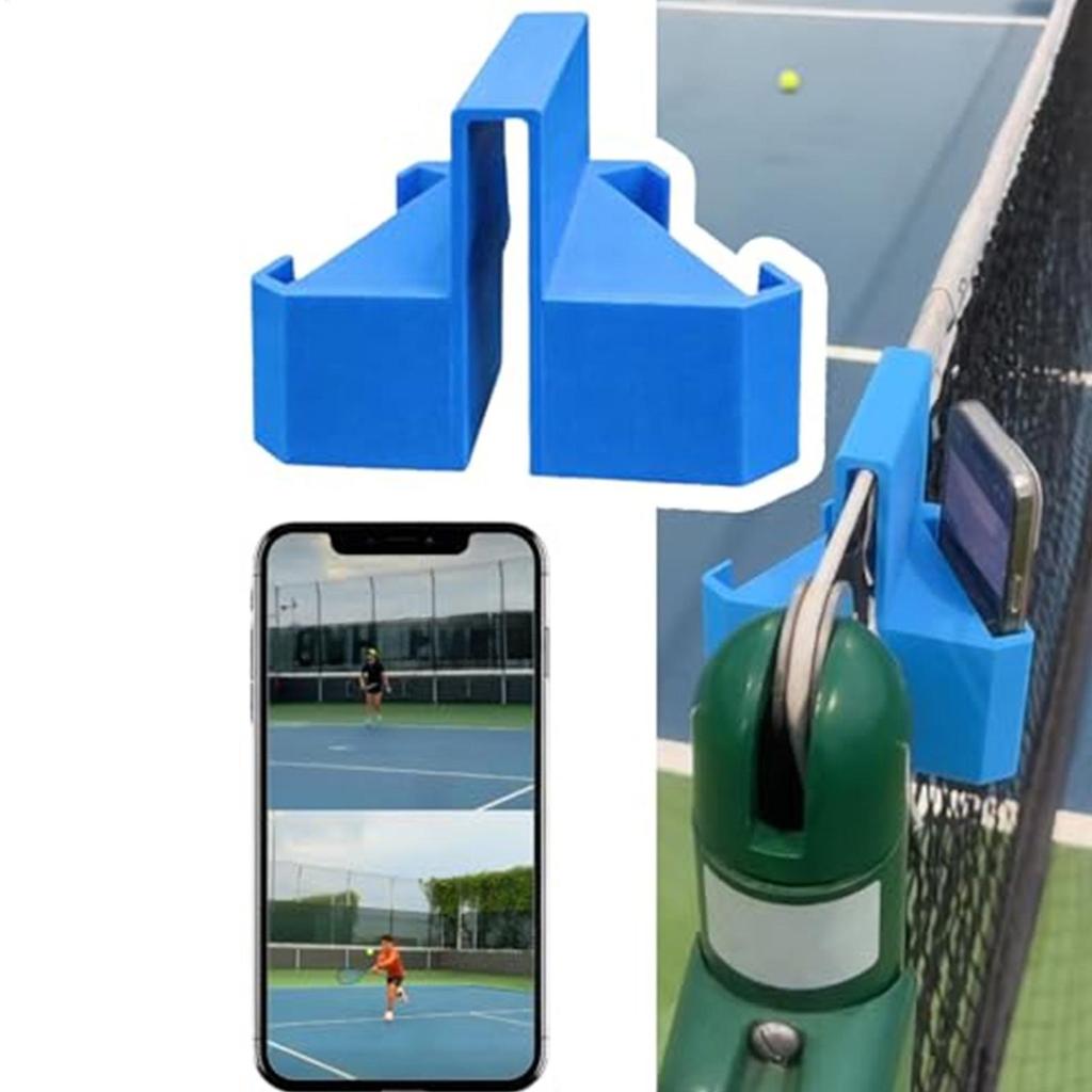ABS Fence Phone Mount Portable Clamp Tennis Camera Holder for Match Analysis Court Practice Live Streaming Sports Recording