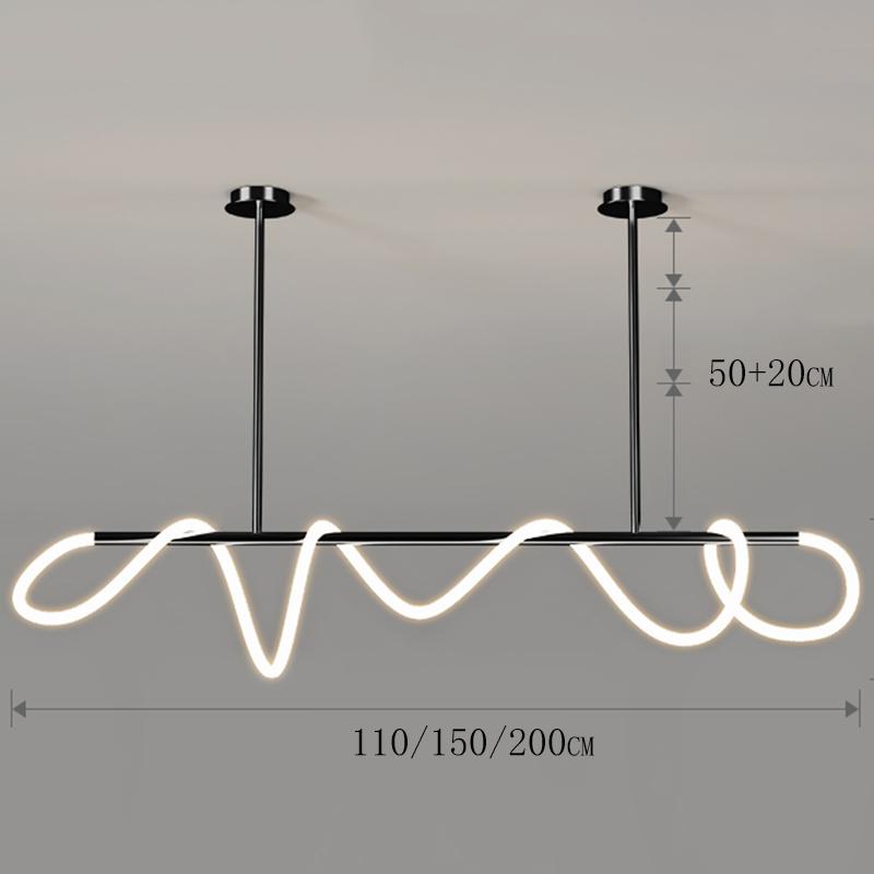 Modern art home decor led lights pendant light lamps for living room Chandeliers for dining room hanging light indoor lighting