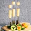 2pcs Stainless Steel Cookie Molds Stamped Shape Carrot Fruit Embossing Mold Butter Cone Push Press Baking Tools