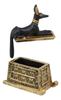 Ebros Gift Ebros Egyptian God Hieroglyph Anubis Dog Egyptian Miniature Cartouche Box Black and Gold Finish Gods and Goddesses Ancient Legendary Deity