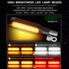 4PC Mini Motorcycle Turn Signals Light Universal Dynamic Flowing Moto Indicator