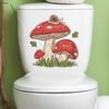 Fun-m145 Painted Mushroom Snail Toilet Post Bathroom Bathroom Decorative Wall Stickers Self-adhesive