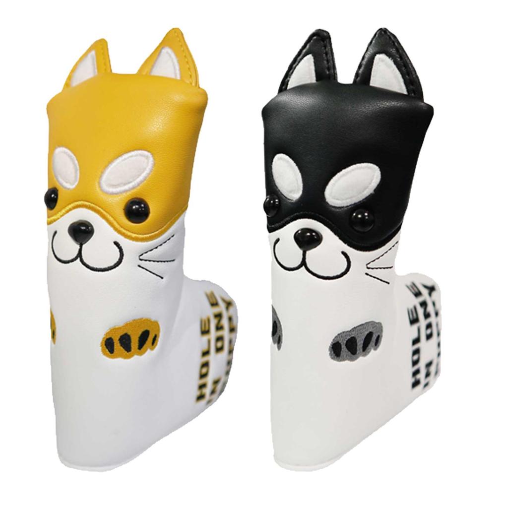 PU Leather Golf Putter Head Cover Non-Slip Club Headcover Sleeves, Blade