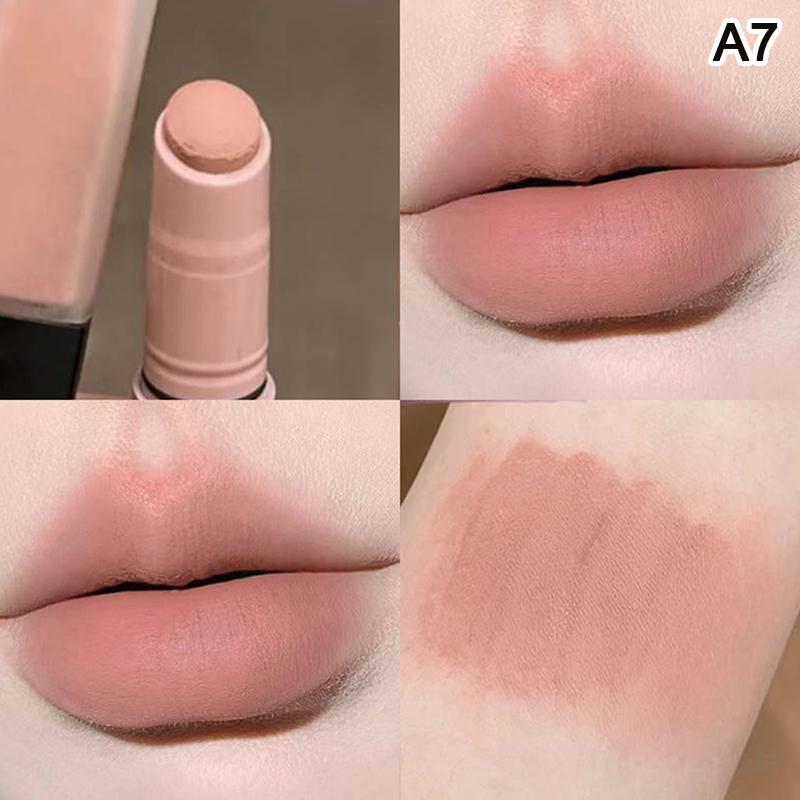 Herorange Labial Mate Labial Rojo Mate Sexy Cosmético Brillo de Labios Impermeable Taza Antiadherente Lápiz Labial Nude Maquillaje Coreano