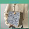 Trendy Small Tote Bag For Women 2023 Fashionable Outing Handbag Japanese-inspired Ins Crossbody Bag Cotton And Linen Material