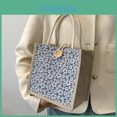 Trendy Small Tote Bag For Women 2023 Fashionable Outing Handbag Japanese-inspired Ins Crossbody Bag Cotton And Linen Material