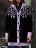 2025 Autumn/Winter Women's Hooded Cardigan Sweater - Casual Loose Cape, Plus Size, Trendy