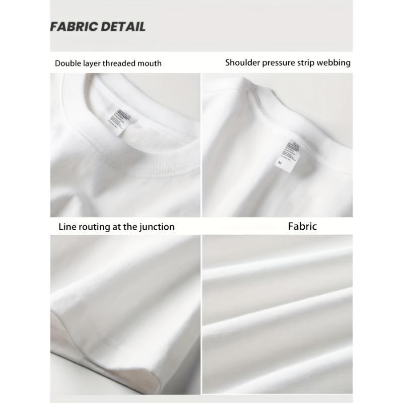 European Size Men'S Summer Heavy Short-Sleeve T-Shirt with Trendy Prints, Versatile Korean And Japanese Style