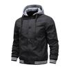 Men'S Sweater Coat Mens Autumn And Winter Fashion Casual Solid Hooded Zipper Warm Cardigan Thick Coat