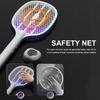 2 in 1 Electric Fly Swatter Rechargeable Mosquito Swatter Fly Killer and Mosquito Trap Lamp for Indoor and Outdoor Pest Control