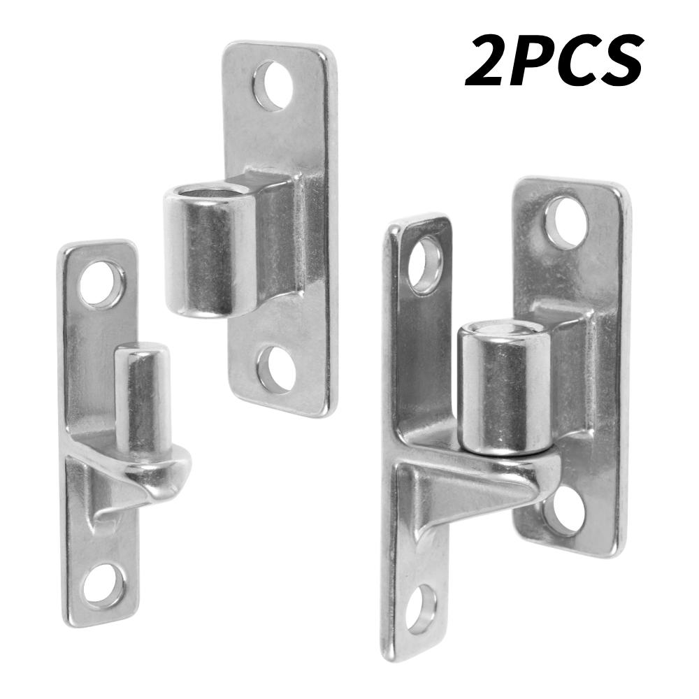 

4Sets Stainless Steel Wall Mount Farm Gate Hinges Heavy Duty Removable Hinge Capacity Up to 600lbs Non-Welded One-Piece Design