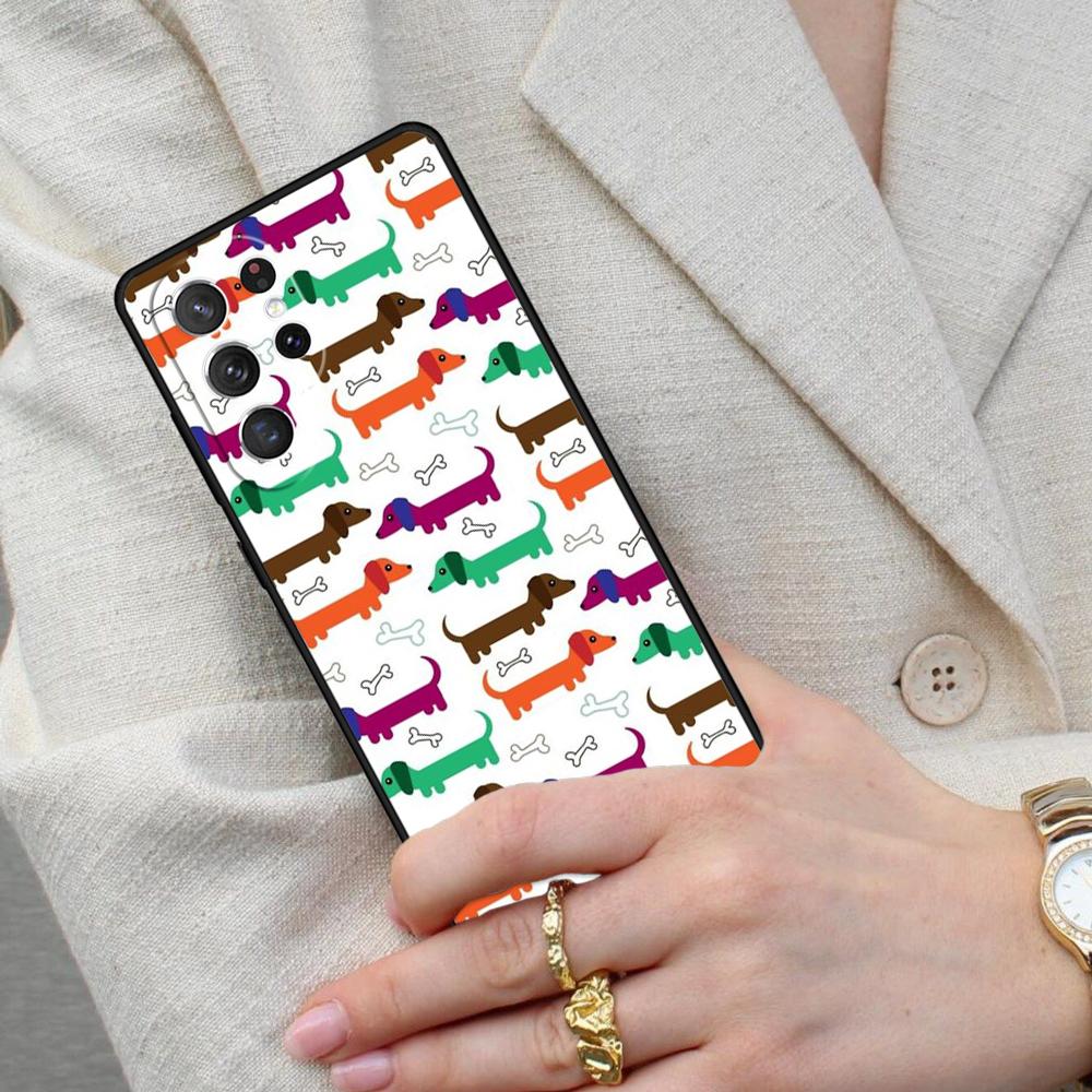 Dachshund Sausage Dog Cell Phone Case for Samsung Galaxy S26 Ultra S25 S24 S23 S22 S21 S20 Note10 Cover