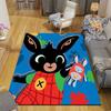 Bing Flannel Pattern Square Carpet,Area Rug,Carpet Rug for Living Room Bedroom Sofa Playroom Decor,Non-slip Floor Mat