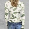 Women's  And Winter Slim Bottom T-shirt Fashion Casual Gradient Printing Round Neck Pullover Long Sleeve Top