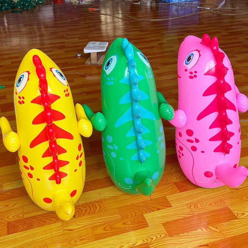 95cm Dinosaur Inflatable Tumbler Thickened Pvc Multifunctional Stage Props Cartoon Animal Toys For