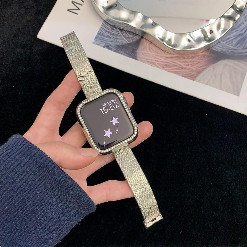 iWatch Band S10: Women's Premium Metal Band for Apple Watch Series 9, 8, 7, 6, SE, 5
