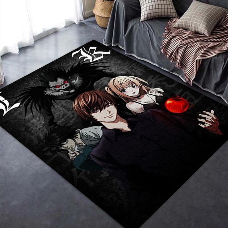 2025 New Death Note Carpet Rug for Living Room Bedroom Home Sofa Decoration,Kids play Non-slip Floor Mat21
