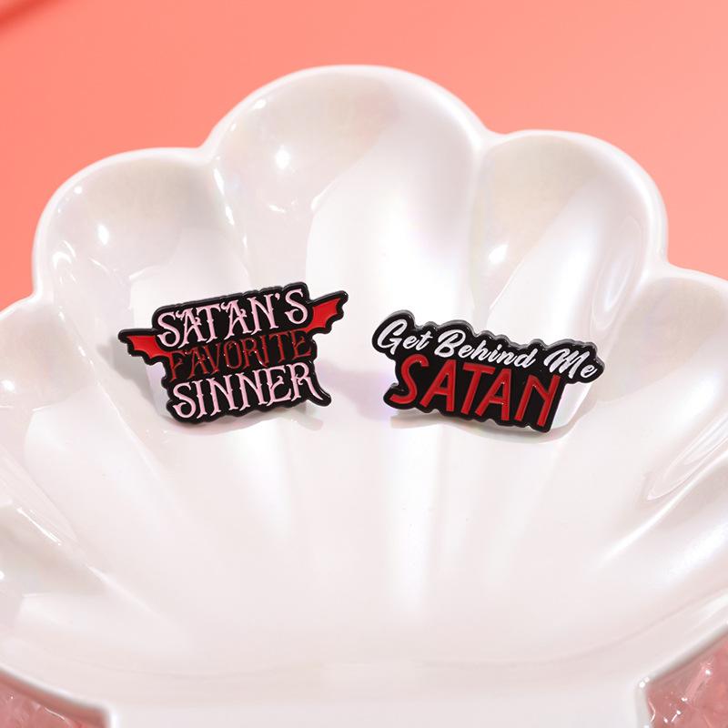 Cartoon Red Trendy Character Brooches In Alloy Material For Accessories Fashionable