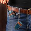 Leather Car Key Case Cover Holder Keychain Protector Shell for Kia 4 Button Sorento K900 K7 Cadenza Remote Key Fob Cover Bag