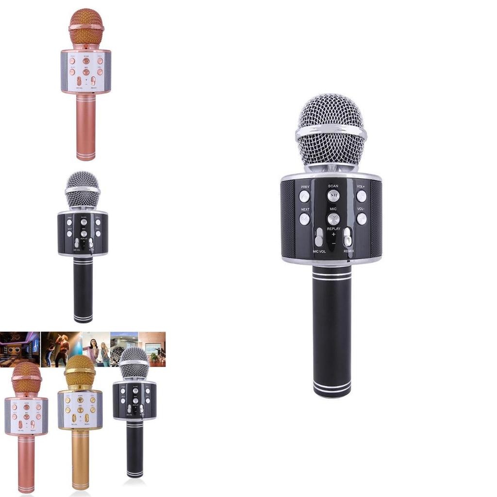 Wireless Bluetooth Microphone Handheld Ktv Mini Portable Speaker Usb Player For Home And Ktv Use