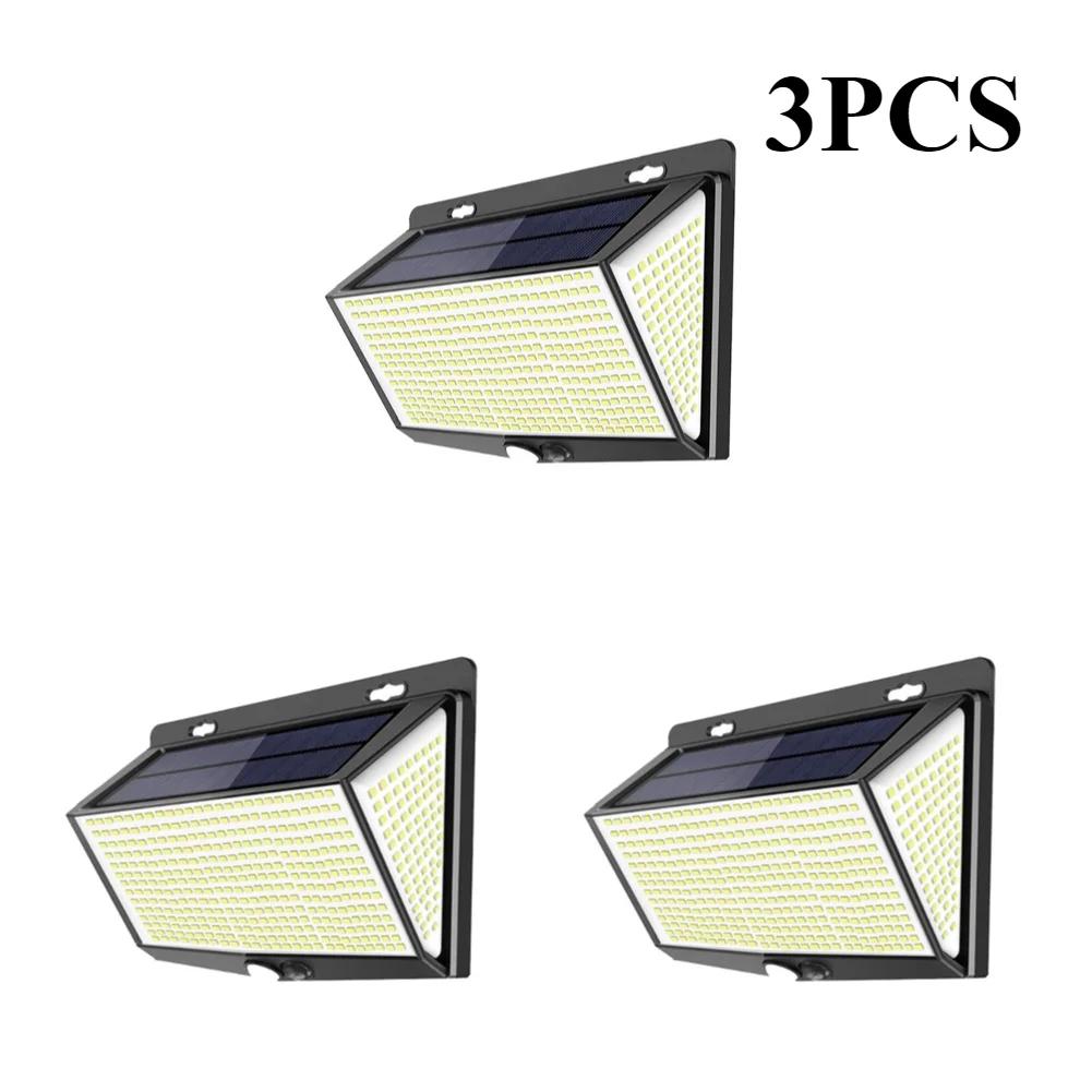1-6PCS Solar Outdoor Garden Lights IP65 Waterproof Super Bright 468 LEDs Motion Sensor Wall Light Solar Powered Security Lamp