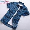 Cozy Up Men Floral Printed Slim Short Sleeve Shirts Summer Hawaiian Vacation Party Casual Red Blue Black Shirt Camisa Masculina