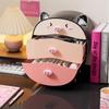 Cute Pig Desktop Storage Box Organizer Cute 2 Drawer Office Work Gadgets Hair Accessories Hairband Hairpin Desk Organizer Racks