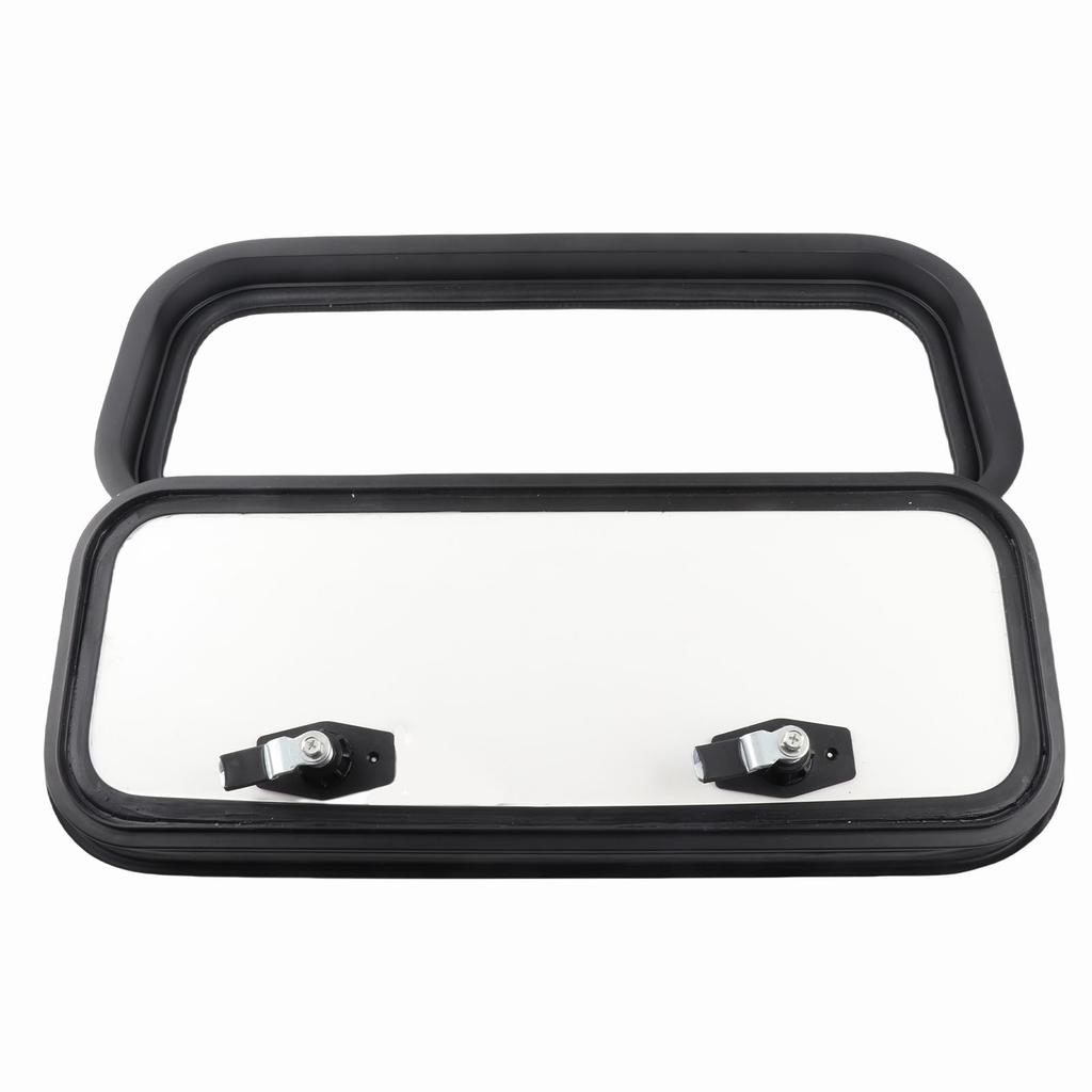 RV Storage Hatch Door with Lock 23.50x9.72in Surface Mount Aluminum Alloy RV Baggage Access Door for Motor Home Travel