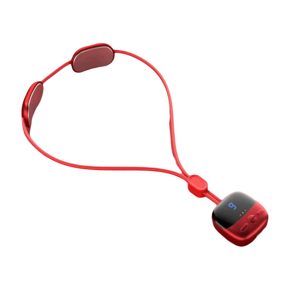 EMS Cervical Spine Massager Multiple Modes Smart Neck Massager  Shoulder Relief красный