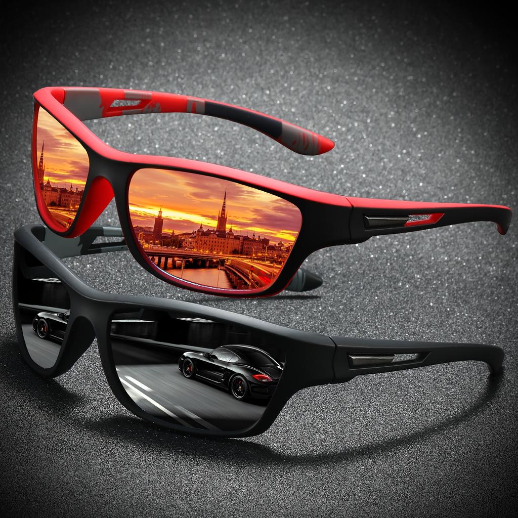 2/3PCS Brand New Men Sunglasses Polarized Sun Glasses Women UV400 Outdoor Baseball Softball Sport Eyewear Fishing Goggles