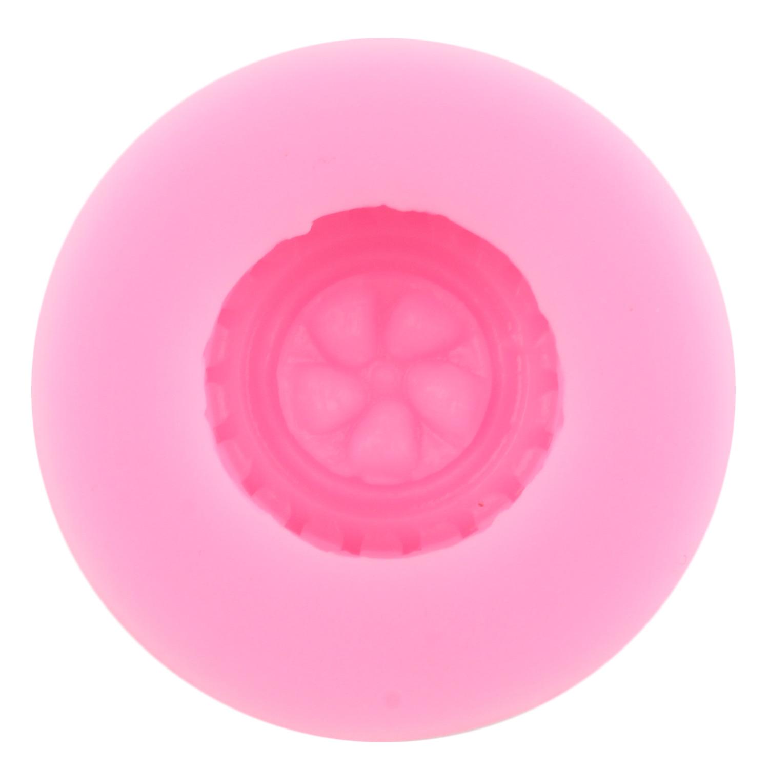 

3D круглая форма для помадки, колеса грузовика, силиконовые формы для украшения торта из сахара, топпер для кексов, шоколадные конфеты, жевательная паста, форма для полимерной глины красный