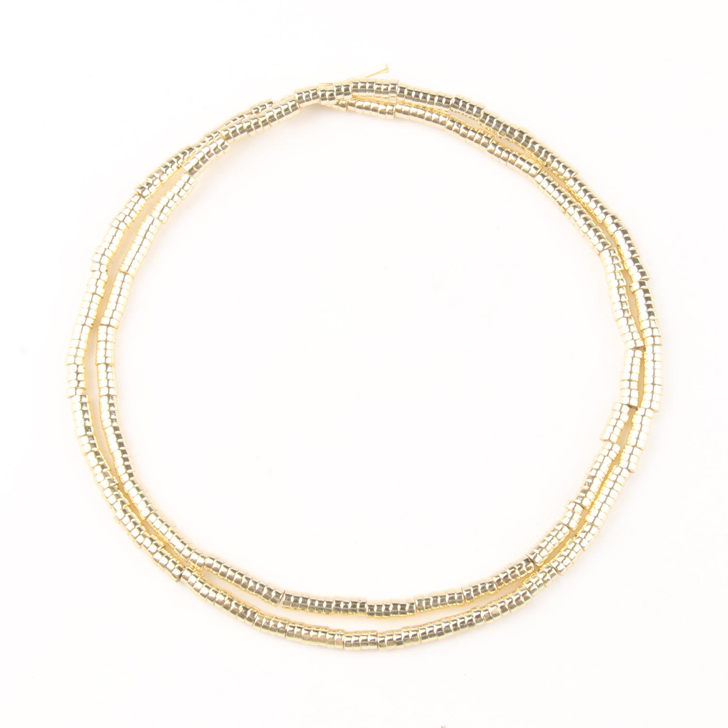 

Светлые позолоченные бусины из гематита из натурального камня, плоские круглые рондели, свободные бусины-разделители для изготовления ювелирных изделий, браслет «сделай сам», 2/3/4/6 мм 2mm 419pcs