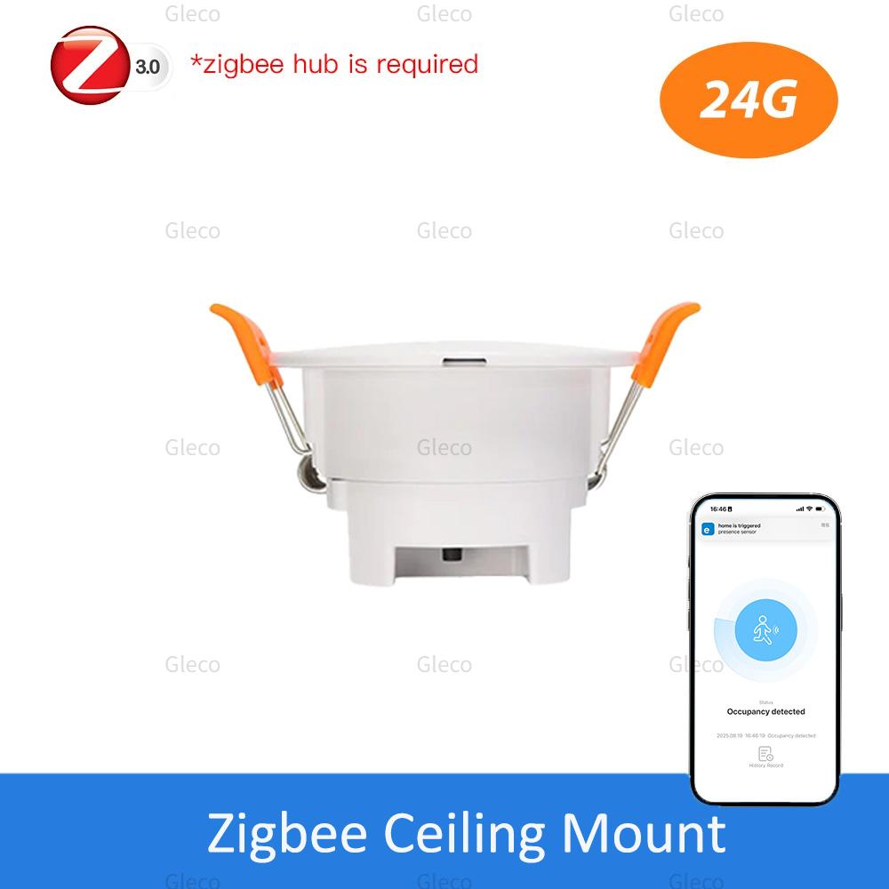 24G Mmwave Radar Human Presence Detector Zigbee Smart Human Motion Sensor Ewelink APP Control Work With 2mqtt Home Assistant Zigbee