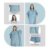 Quick-Dry Microfiber Hooded Bath Poncho for Beach, Surfing, Diving - Unisex Changing Robe