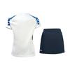 Li Ning Badminton Series Quick-Dry Breathable Competition Split Suit Women Sportswear White AATR004-1