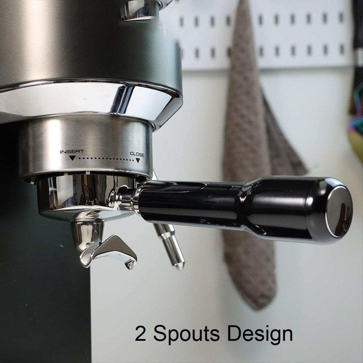 

BHBL 51mm Coffee Portafilter 3 Ears with Double Spout for Dedica EC680/EC685/EC785/EC820/EC850/EC860-ABS Handle China Mainland