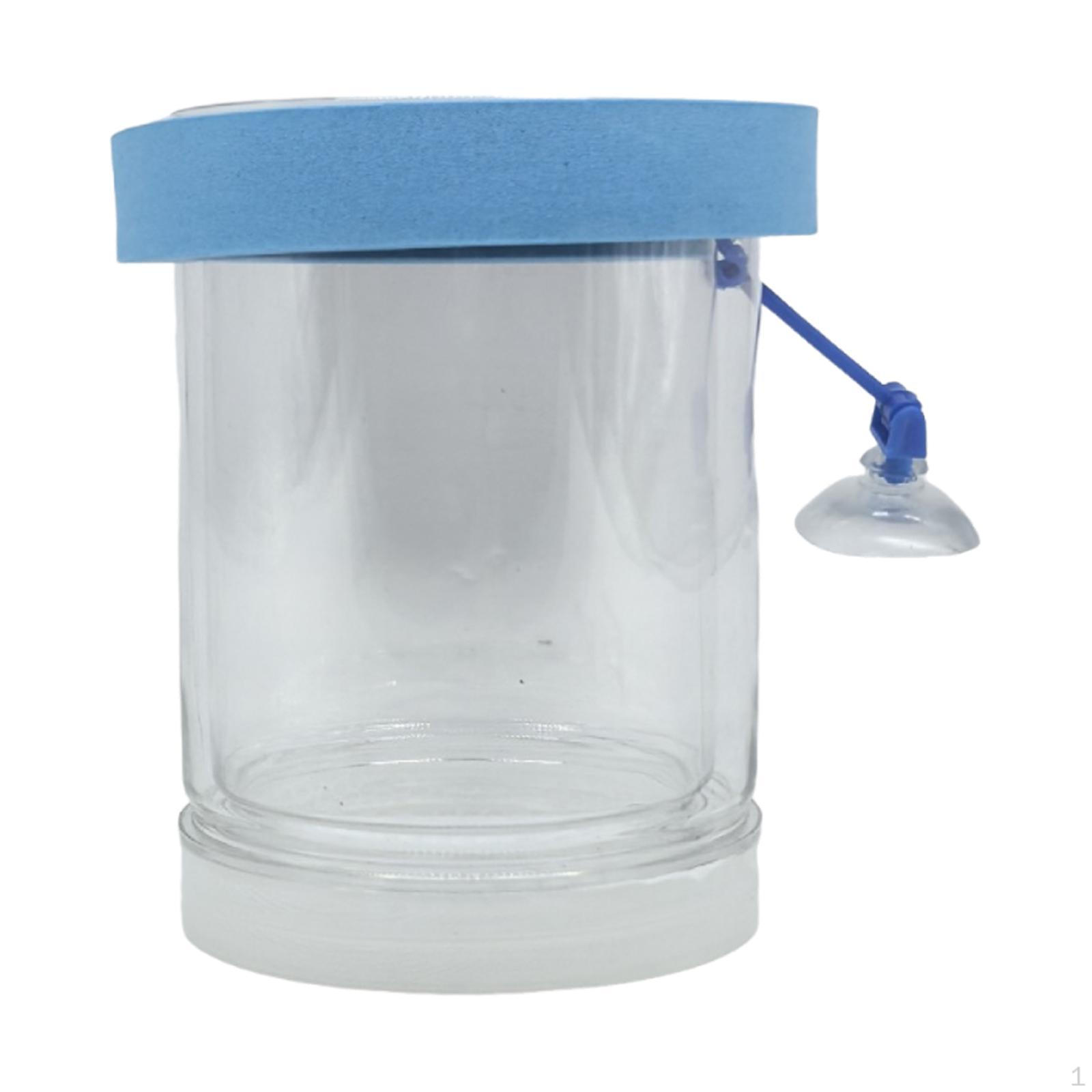 

Плавающий ящик для изоляции рыбок, аквариумный заводчик, мелкоячеистая сетка, круглая с отверстиями, крышка для инкубации small blue