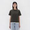 Fear of God Essentials Womens Short Sleeve Tee Off Black Solid Color Letter Logo Print Round Neck Women Tops Gray-Black FOG-FW22-680