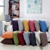 Meijuner Simple Solid Pillow cover Cotton Linen plain Pillowcases Decorative living room cushion covers For sofa home