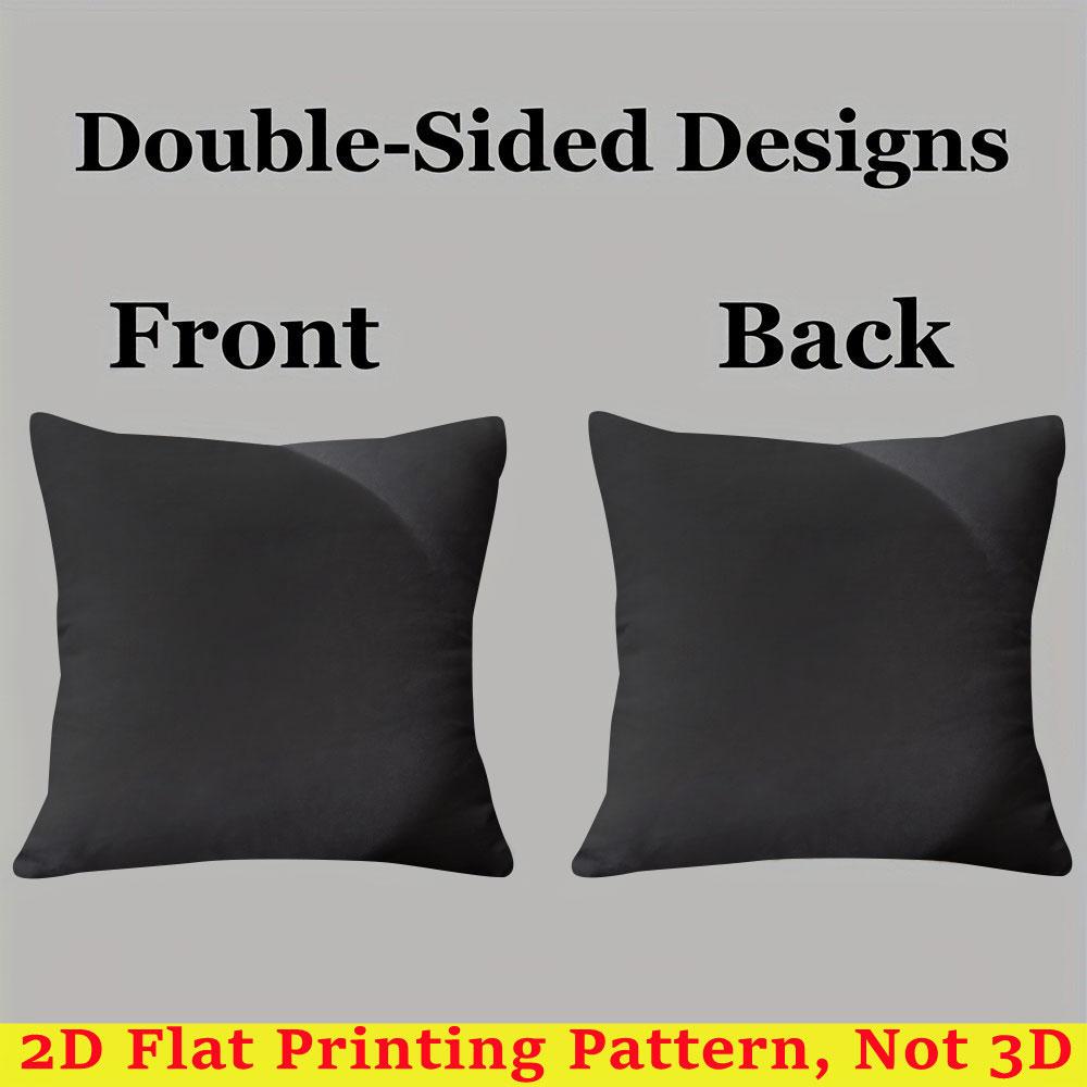 Black Fabric Wave Square Jacquard Pillow Cover for Sofa Office Waist Cushion Cover Home Decorative Pillowcase