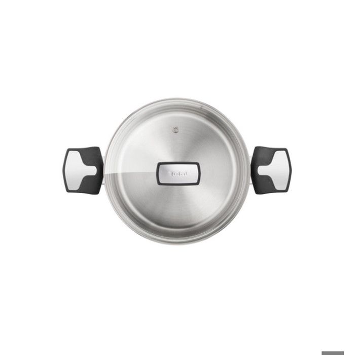Tefal Marmite inox 22cm + couvercle en verre - e3016104