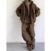 2024 Men's High-End Japanese Style Coffee Corduroy Stand Collar Cotton Jacket